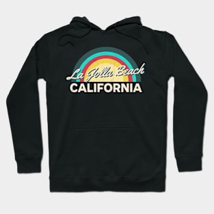 La Jolla Beach California Vintage Sunset Hoodie